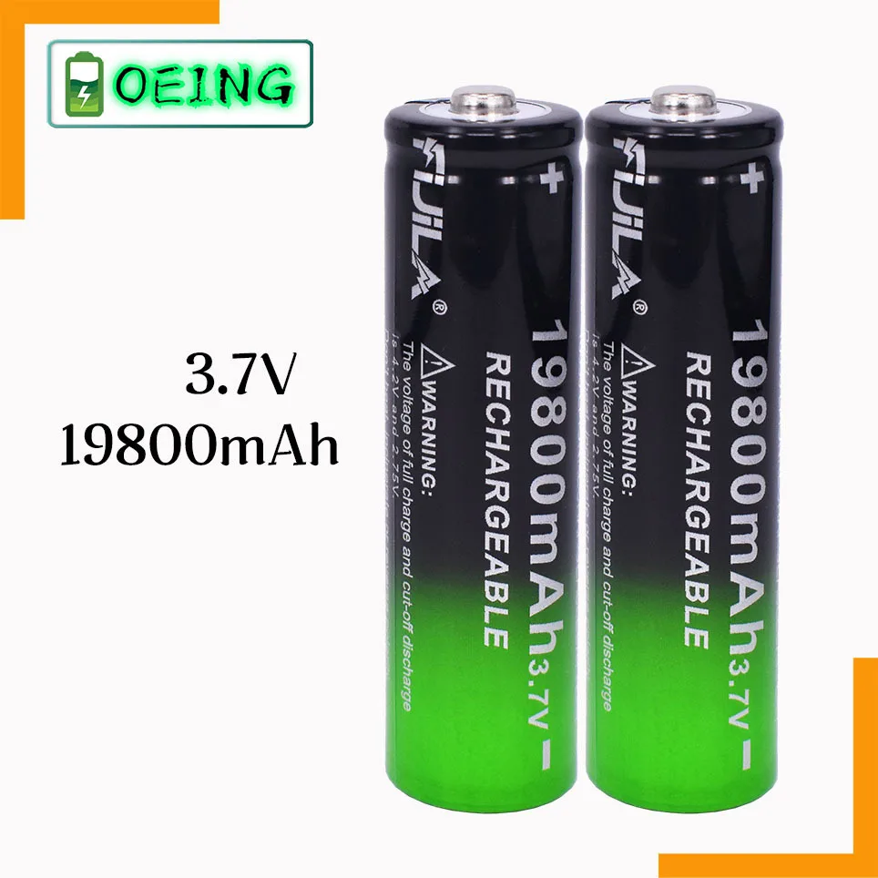

18650 Battery 2023NewBestselling 19800mAh+Charger 3.7V 18650Li-ion Batteries Rechargeable Battery for Remote Control Screwdriver
