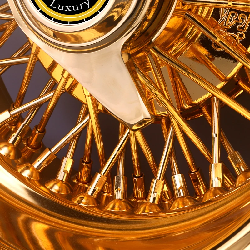 Фото Lowrider All Gold Wire Spoke Wheels Диски для Rolls Cadillac Thunderbird Chevrolet Royce №1