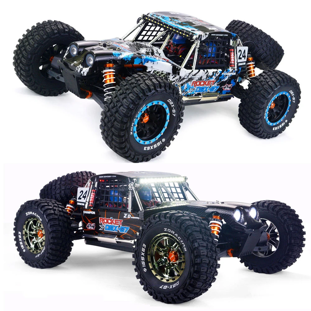 

ZD RACING DBX-07 1/7 80km/h Power Desert Truck 4WD Off-road Buggy 6S Brushless RC Remote Control Car Vehicle RTR Toy Boy Gift