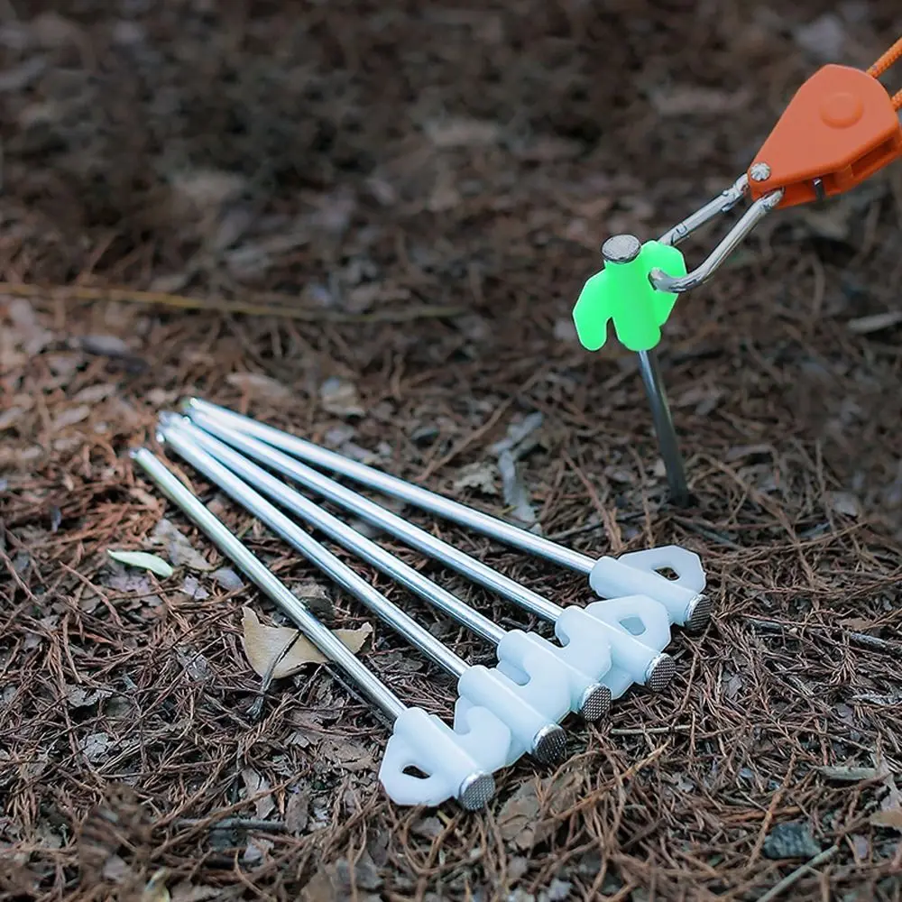 

Rope Fixed Outdoor Camping Camping Tent Hook Stakes Fixed Pegs Luminous Tent Peg Tent Ground Pegs Ground Support Nails