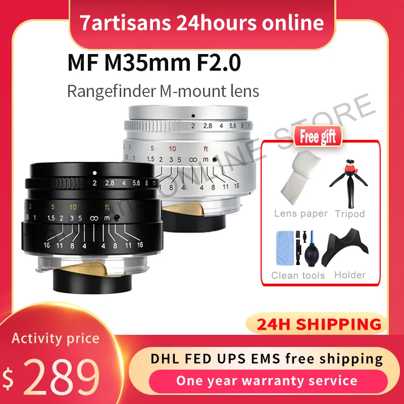 7 artisans 35 мм f2.0 Большая диафрагма paraxial M-образное Крепление объектива для Leica