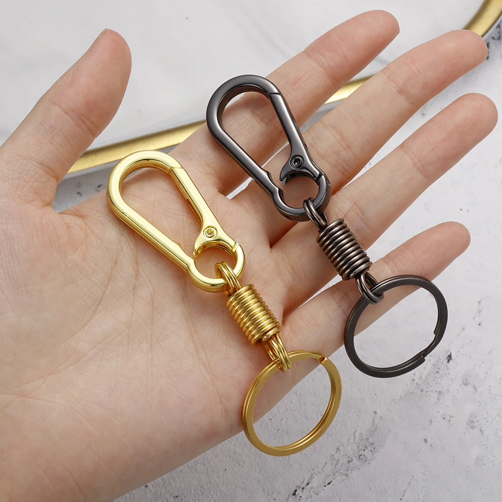 1/3 шт. Выдвижная пружинная Пряжка для ключей из нержавеющей стали карабин брелок
