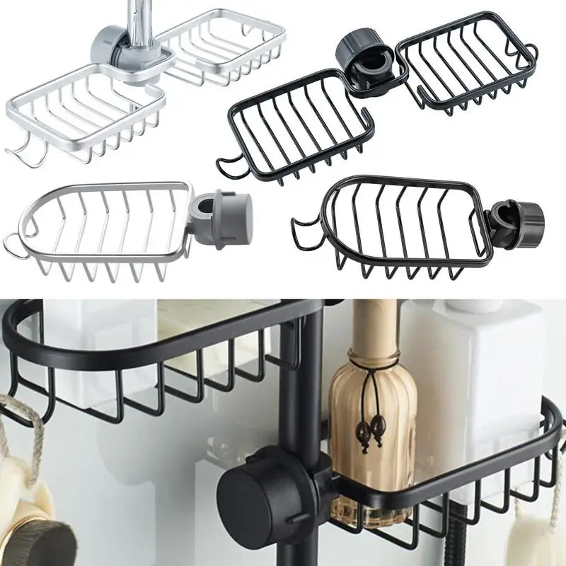 

Kitchen Faucet Rack Stainless Steel Sponge Holder Over Faucet Detachable Drainer Storage Rack For Bathroom Scrubbers Soap Towel