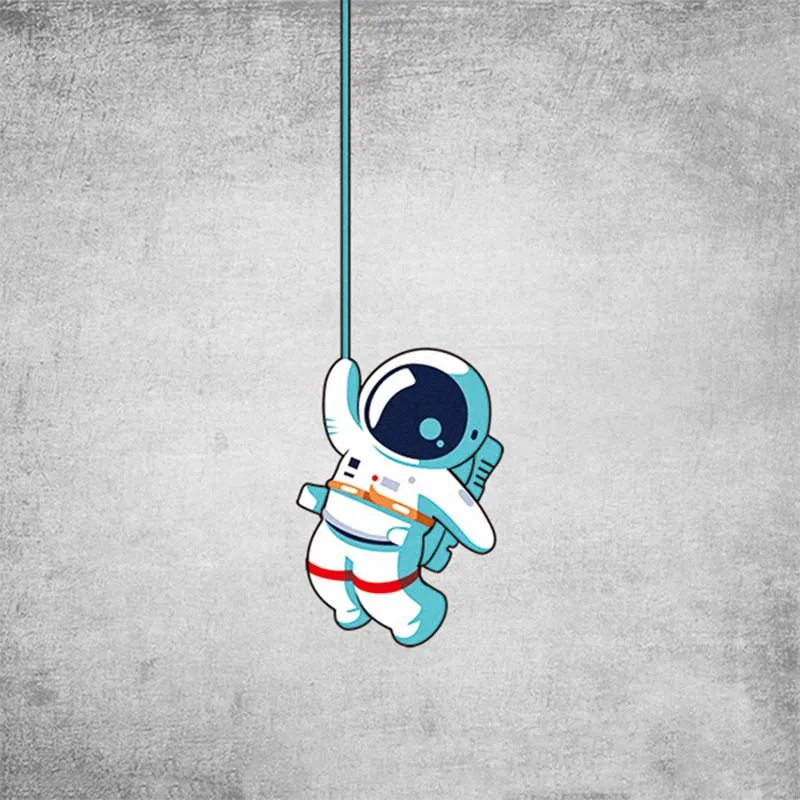 

Декоративные Водонепроницаемые Светоотражающие наклейки на автомобиль с изображением космонавта