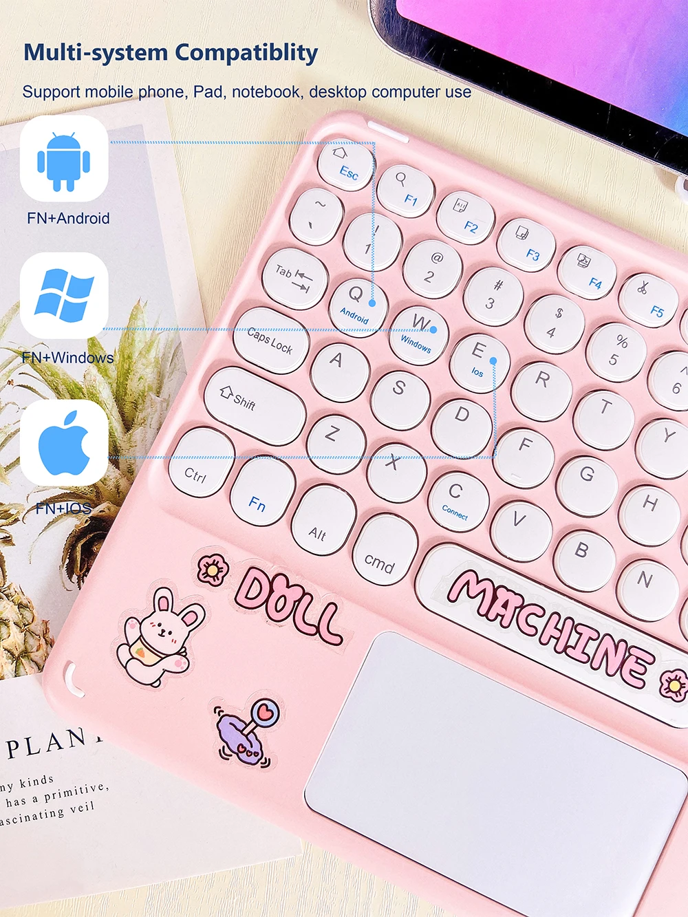 Клавиатура и мышь для iPad 9/10/11 дюймов Беспроводная Bluetooth клавиатура Teclado Pro Air 4 Xiaomi