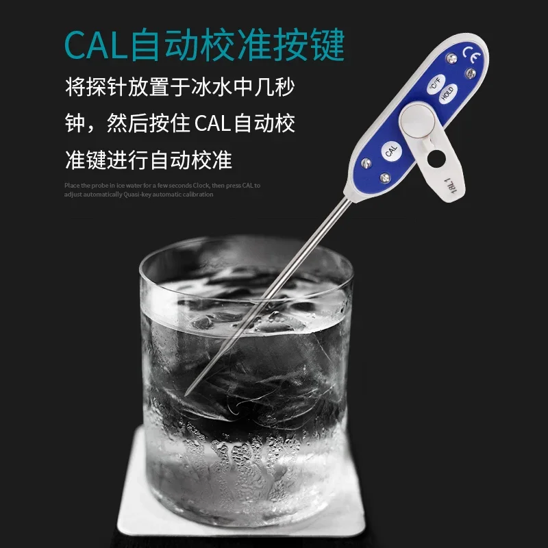 Водонепроницаемый пищевой термометр в форме сердца с автоматической