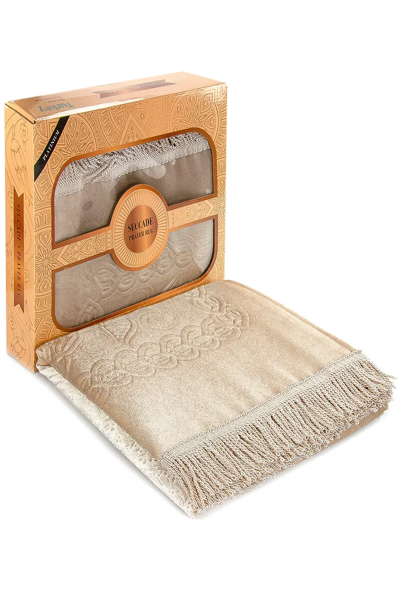 IQRAH Boxed Prayer Rug-Cream Color
