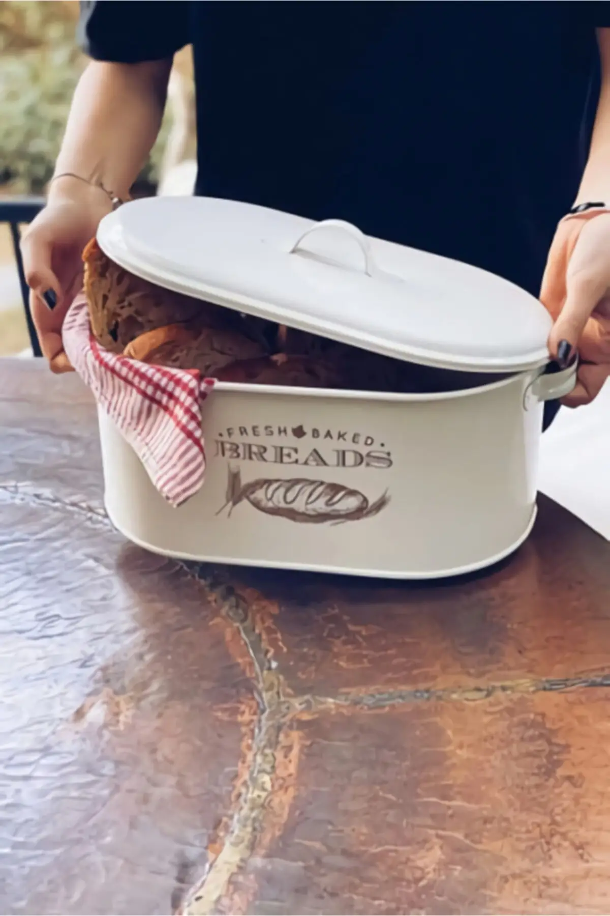 

Металлическая коробка для хлеба, крышка, практичные коробки для хлеба, контейнер для хлеба, кухонный Органайзер