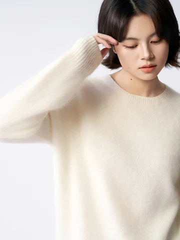 SuyaDream женские пуловеры из кашемира и шерсти  оливкового цвета