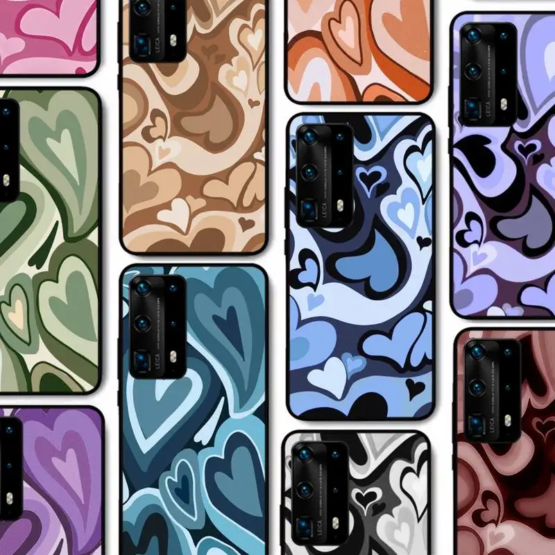 

Love heart Phone Case for Huawei P30 40 20 10 8 9 lite pro plus Psmart2019