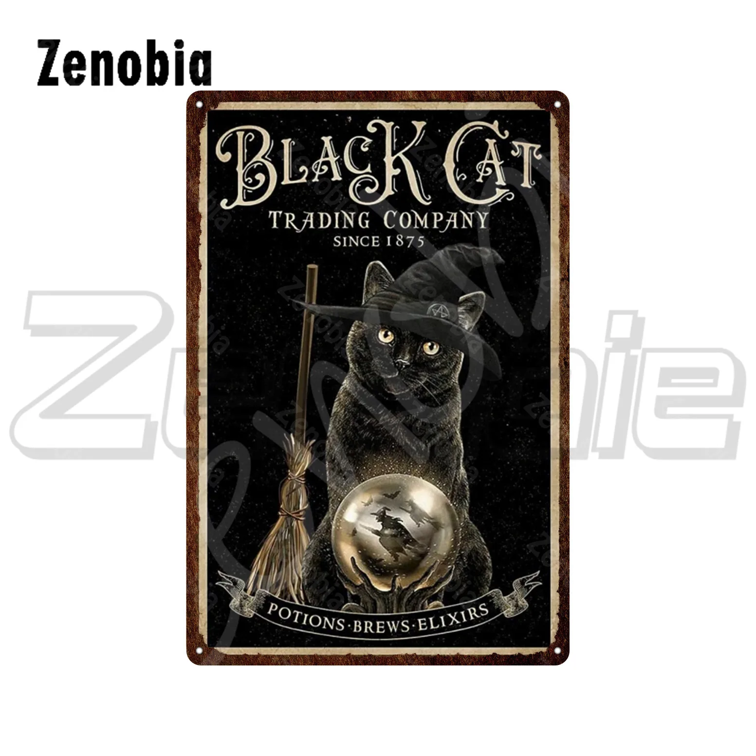 Металлическая пластина с мультяшными кошками милые домашние животные винтажные