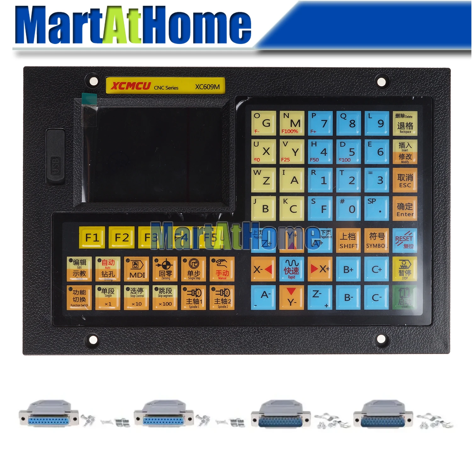 XC609M 1 ~ 6-осевая USB-система управления ЧПУ G-код FANUC Поддержка автономного фрезерования Растание Резьба Сверление Подача