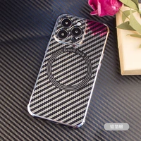 luxury carbon fibre magnetic case for iphone 13 12 11 mini pro max for iphone 11 macsafe case magsafing wireless charging cover