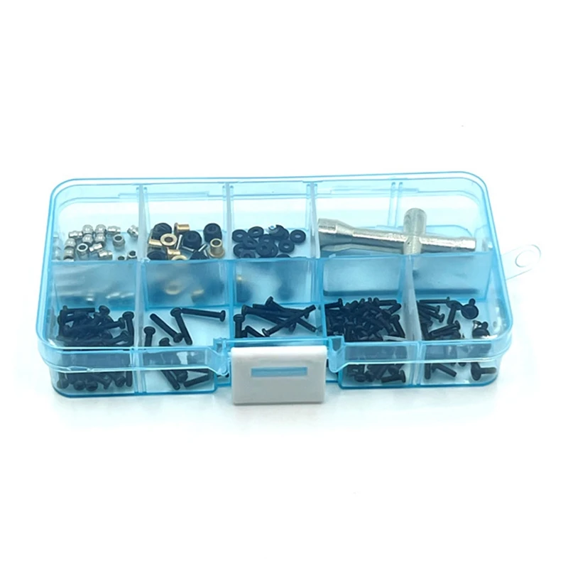 

Комплект крепежных винтов M1.6 M2, рукав, шестигранный ключ, инструменты для ремонта FMS FCX24 1/24 RC Crawler автомобильные запчасти, аксессуары