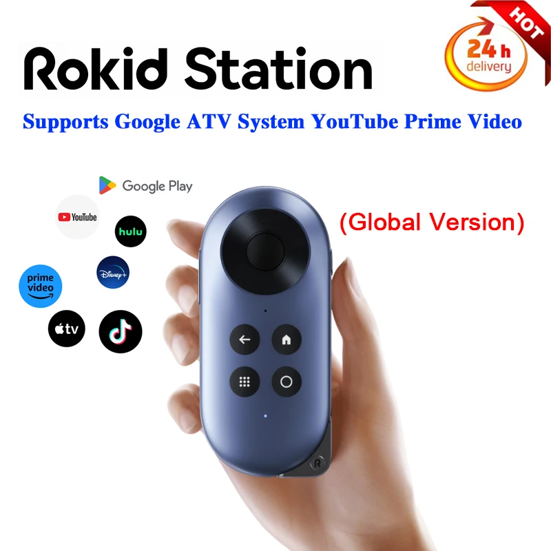 

NEW Rokid Station Rokid Max Smart AR Glasses Accessory (Global/Overseas Version) Supports Google ATV System YouTube Prime Video