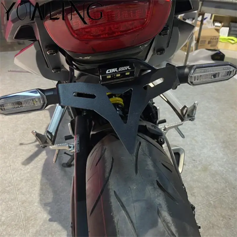 

Rear Tail Tidy License Bracket Holder Fender Eliminator Registration Plate Holder For Honda CBR650R CB650R 2019 2020 2021 2022