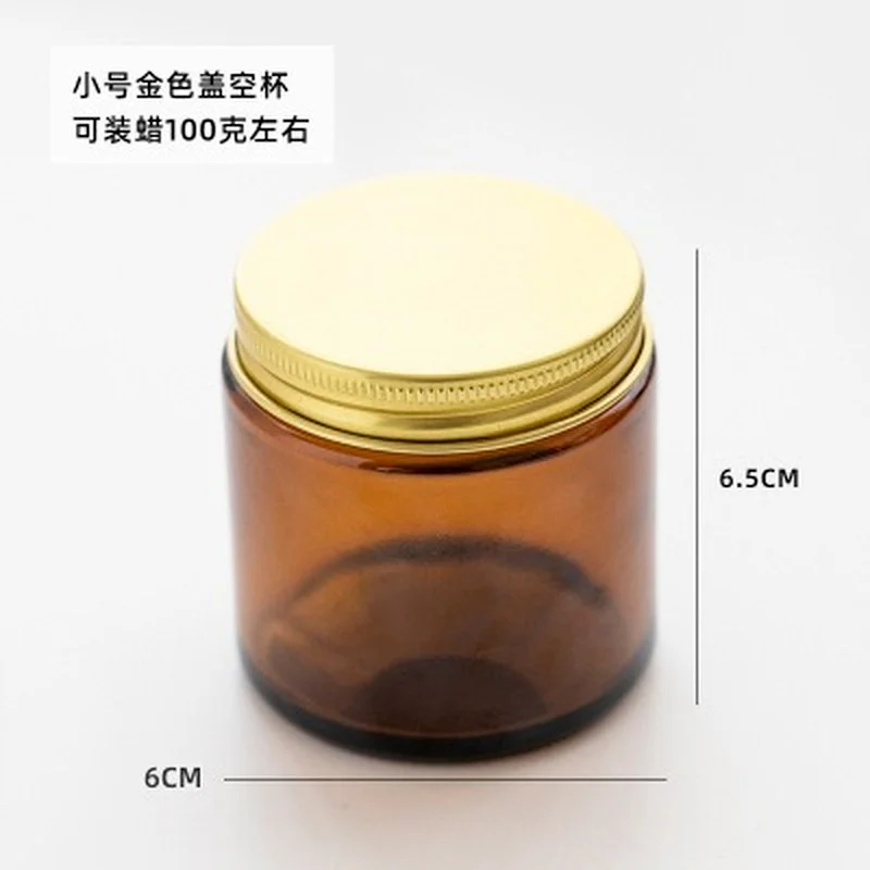 6 штук Стеклянные банки для свечей с крышкой Оптовая продажа пустого контейнера 100/250 мл для самодельных ароматических свеч.