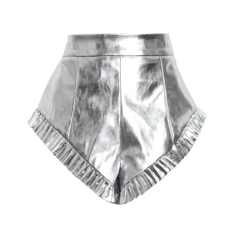 

Женские облегающие шорты с завышенной талией, однотонные Асимметричные лоскутные брюки на молнии, элегантная Офисная женская уличная одежда, повседневные серые 2023