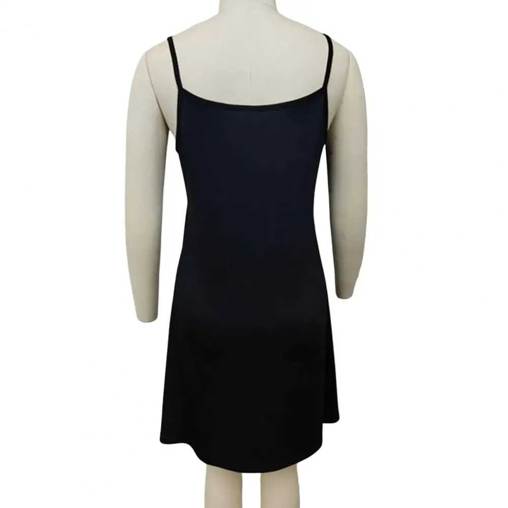 

Daily Wear Breathable Vintage Pattern Loose Hem Casual Short Dress Female Clothing