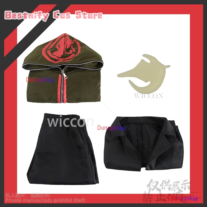 Аниме Super Naegi Makoto Danganronpaaa Косплей Зеленая и Черная Куртка Брюки Cutecore Униформа