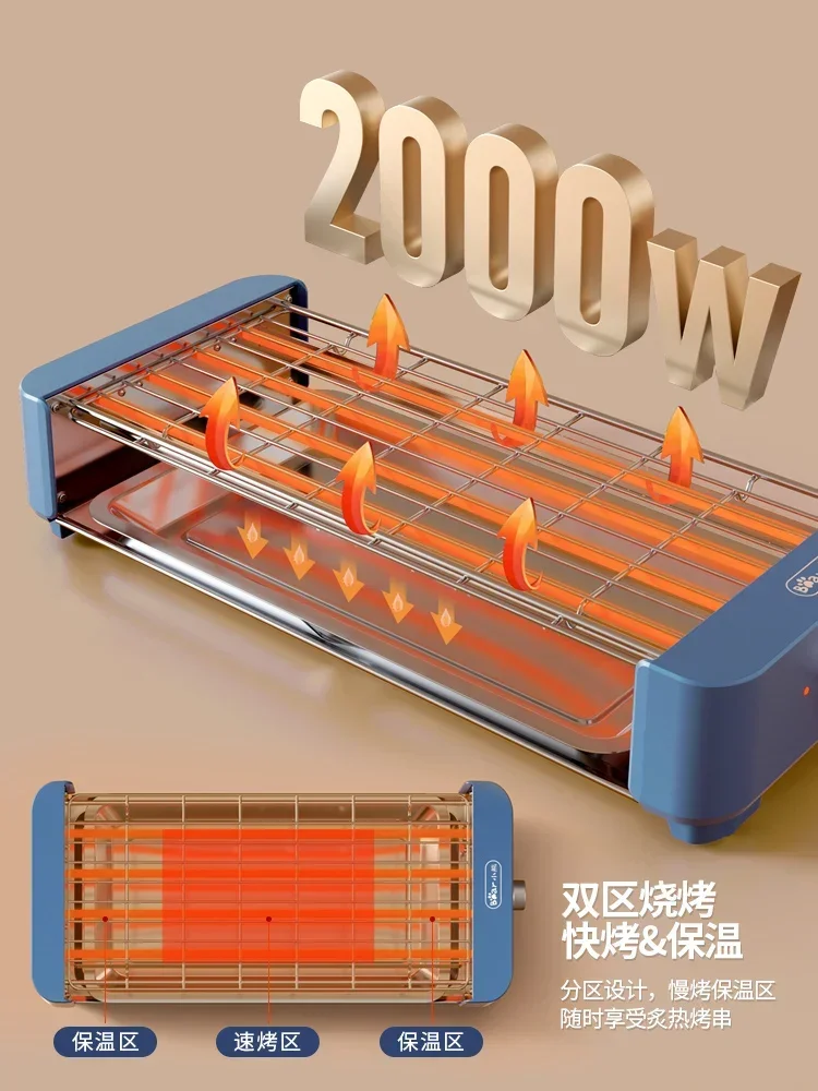 Электрический гриль с медведем бытовой многофункциональный электрический для