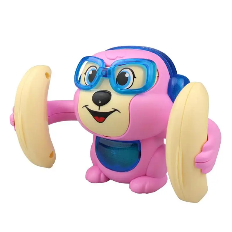 

Rolling Monkey Toddler Toy Music Tumbling Toy 360 Degree Flip Voice Control Tipping Monkey Cute Animal Toy Electric Flipping