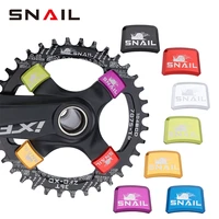 snail mountain bike crank square hole screw personality decoration cover aluminum alloy chainring bolts bicycle crank parts