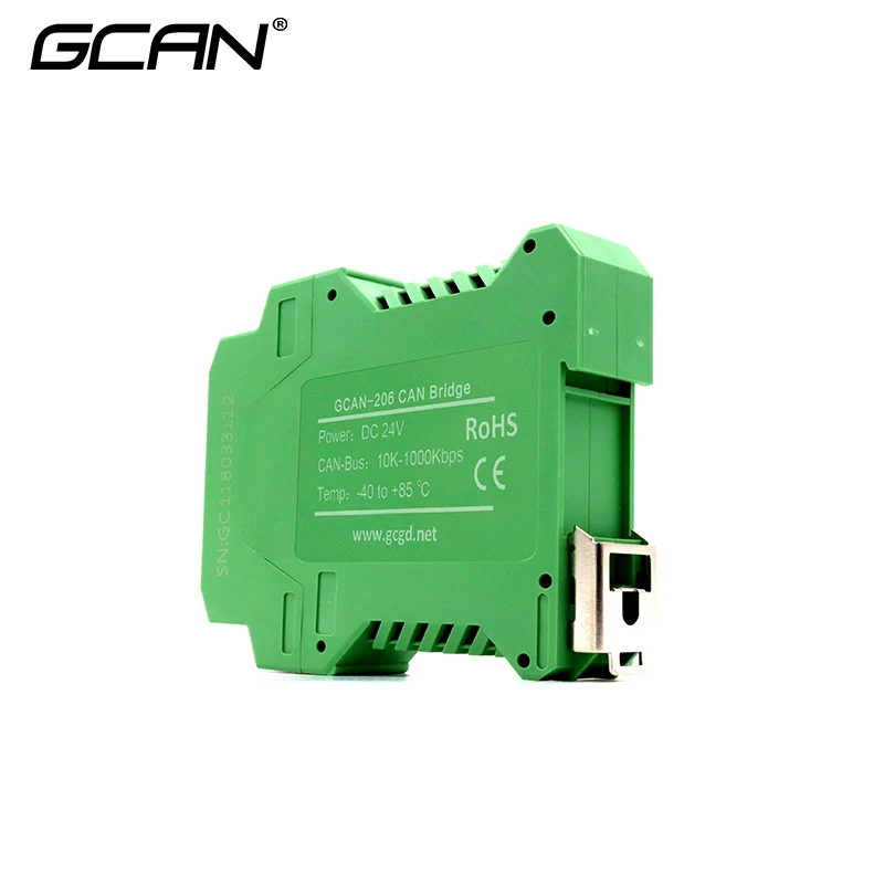 GCAN-206 Converter Gateway Reapter Id Filtering Conversion And Data Conversion Din Rail Installation Method