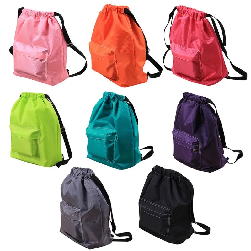 

Пляжный спортивный рюкзак на шнуровке для плавания, сухой, мокрый, разделительный, школьная сумка для путешествий