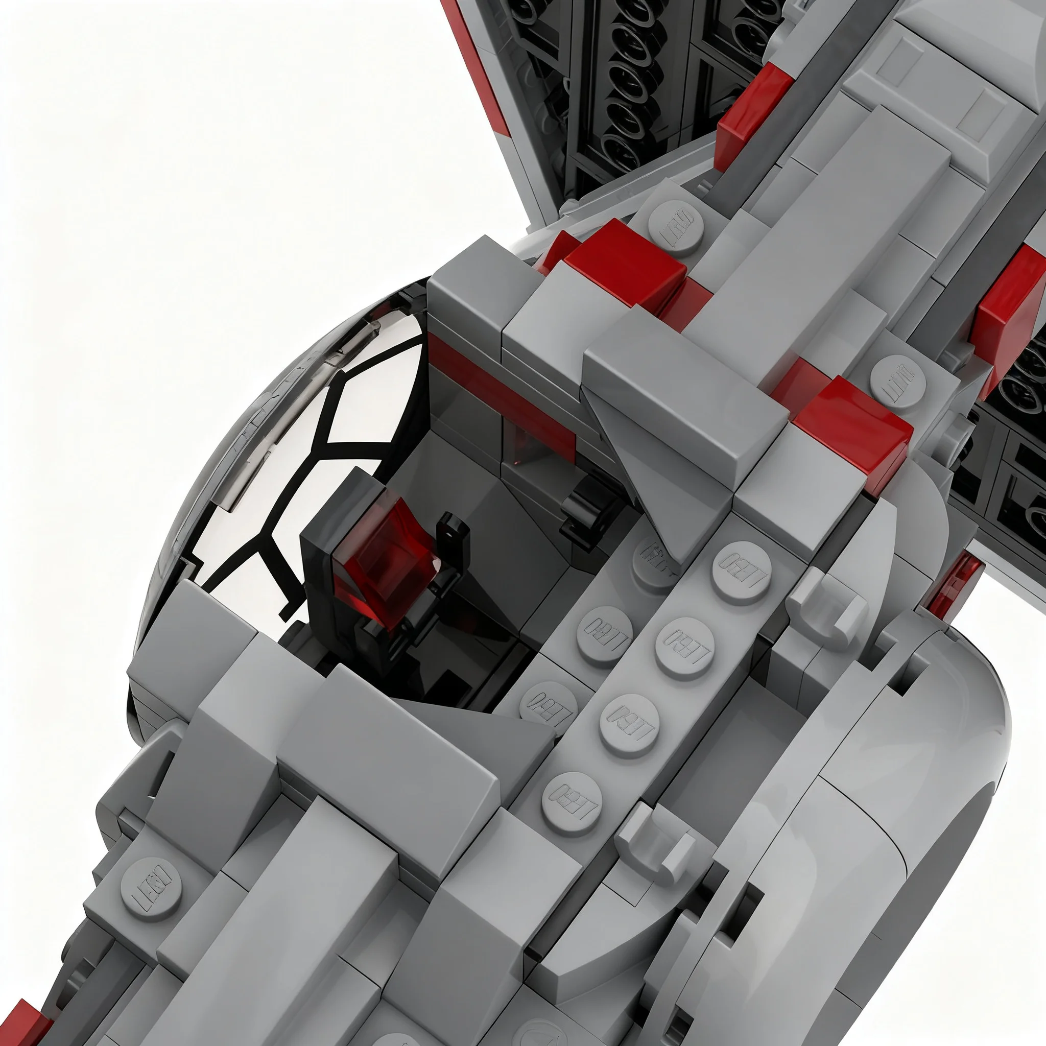 Фото 682 детали MOC Star Battle Gable Karius, модифицированная модель TIE LN, строительные блоки, рождественские подарки, архитектурная игрушка, 3D-коллекция. №3
