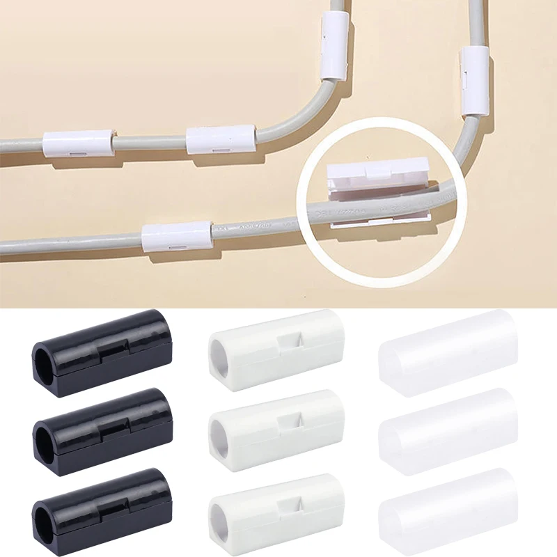 

16/20PCS Self Adhesive Buckle Cable Winder Organizer Household Appliances Line Earphone Clips Wire Cord Flip Management
