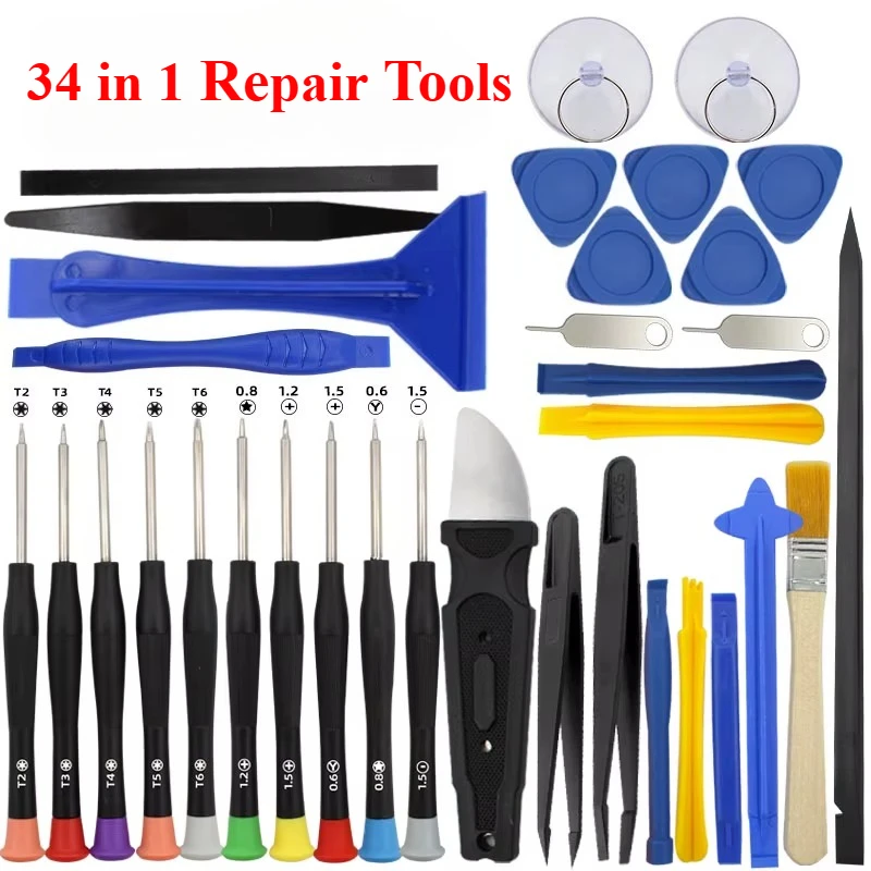

Набор прецизионных отверток из стали 34 в 1 для ремонта электроники