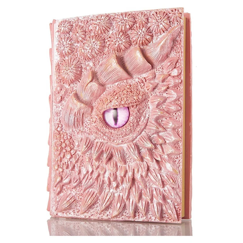 Секретный дневник дракона рельефная 3d-книга с гравировкой ретро Фэнтезийный