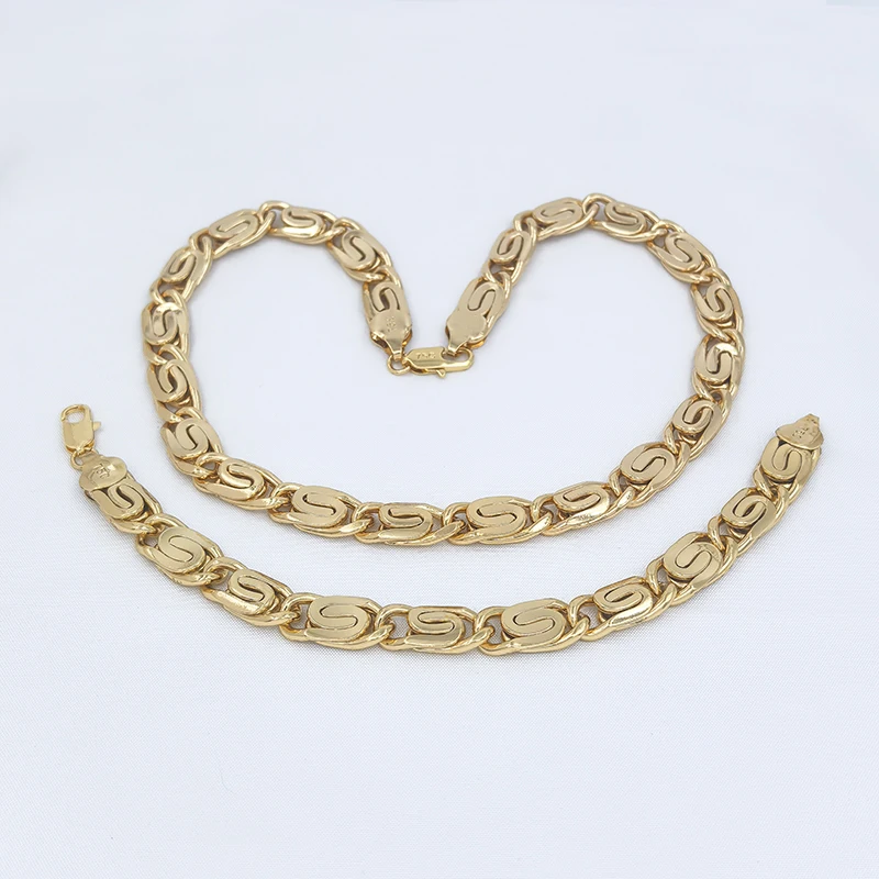 Женское колье и серьги в бразильском стиле ширина 11 мм