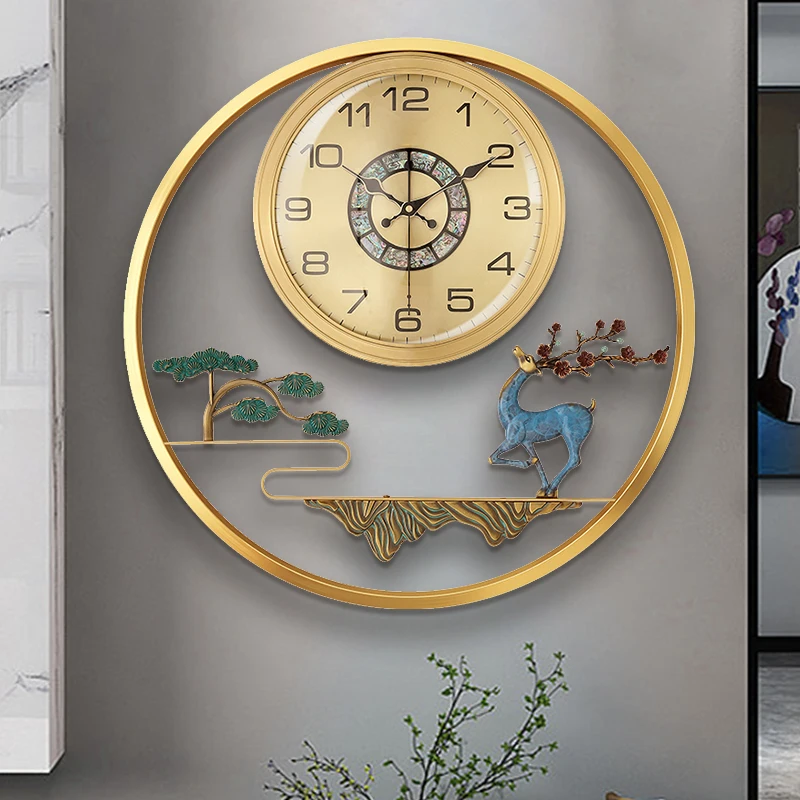 

Elegant Animal Wall Clocks Art Quartz Silent Classic Modern Clock Wall Aesthetic Luxury Minimalistic Horloge Home Decor Interior