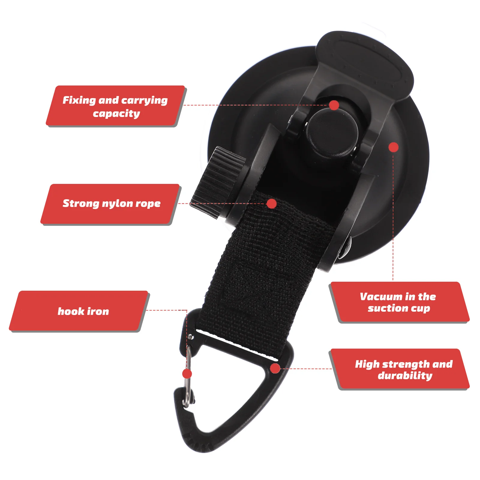 4 шт. застежки-присоски для палатки-типи сверхмощные чашки кемпинга черные крючки