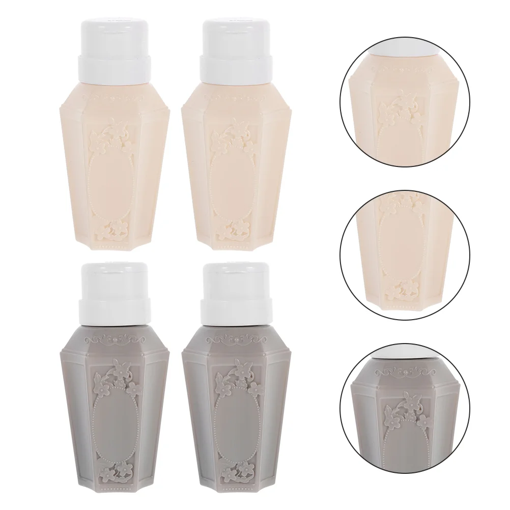 

4Pcs Manicure Using Bottles Empty Dispensers for Nail Polish Remover