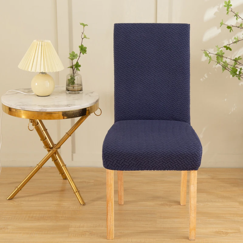

Jacquard Fabric Chair Cover Universal Size Cheap Chair Covers Stretch Seat Slipcovers for Dining Room Home Decor