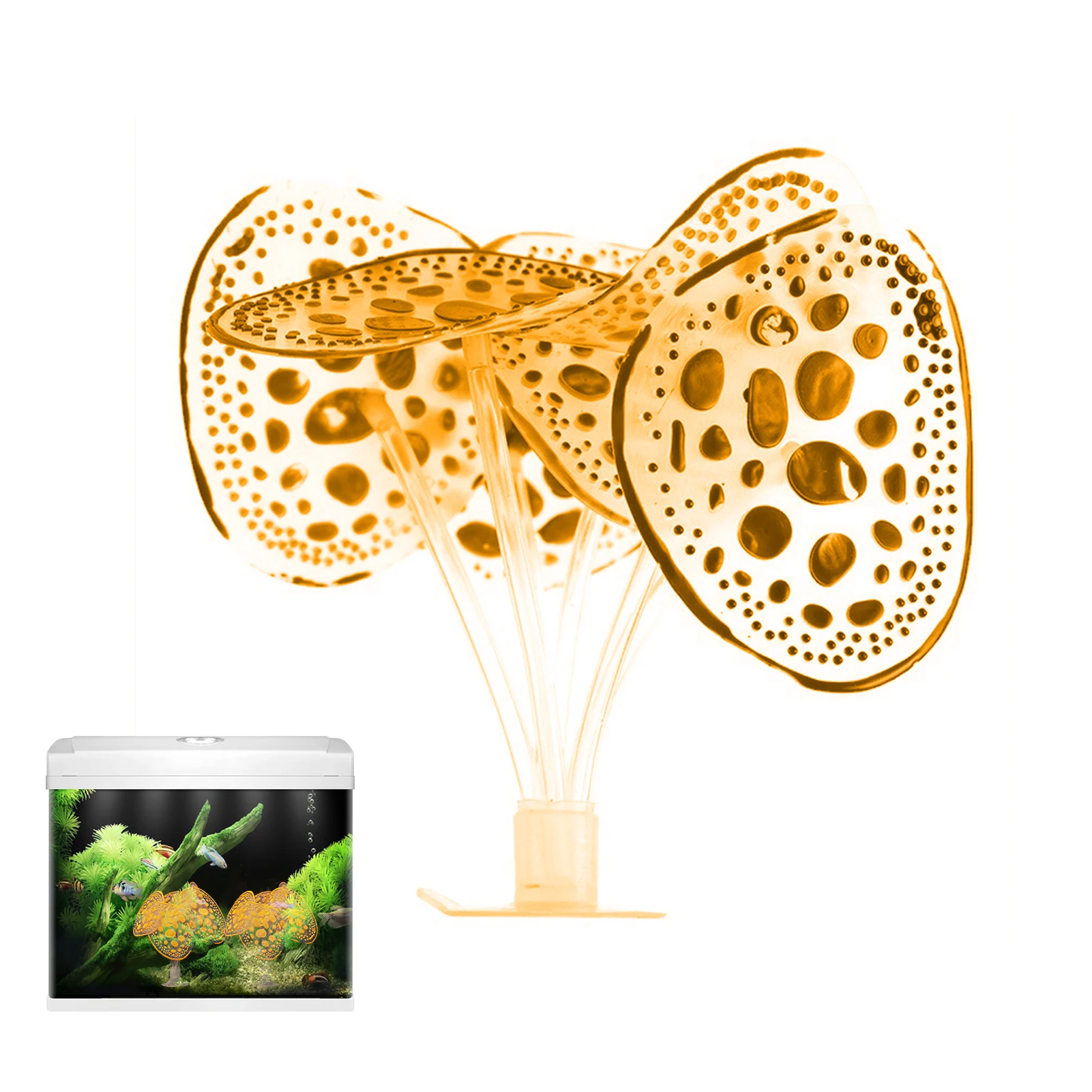 

Силиконовые светящиеся растения, Искусственный аквариум, коралл | Подводное украшение для аквариума, аксессуары для украшения аквариума