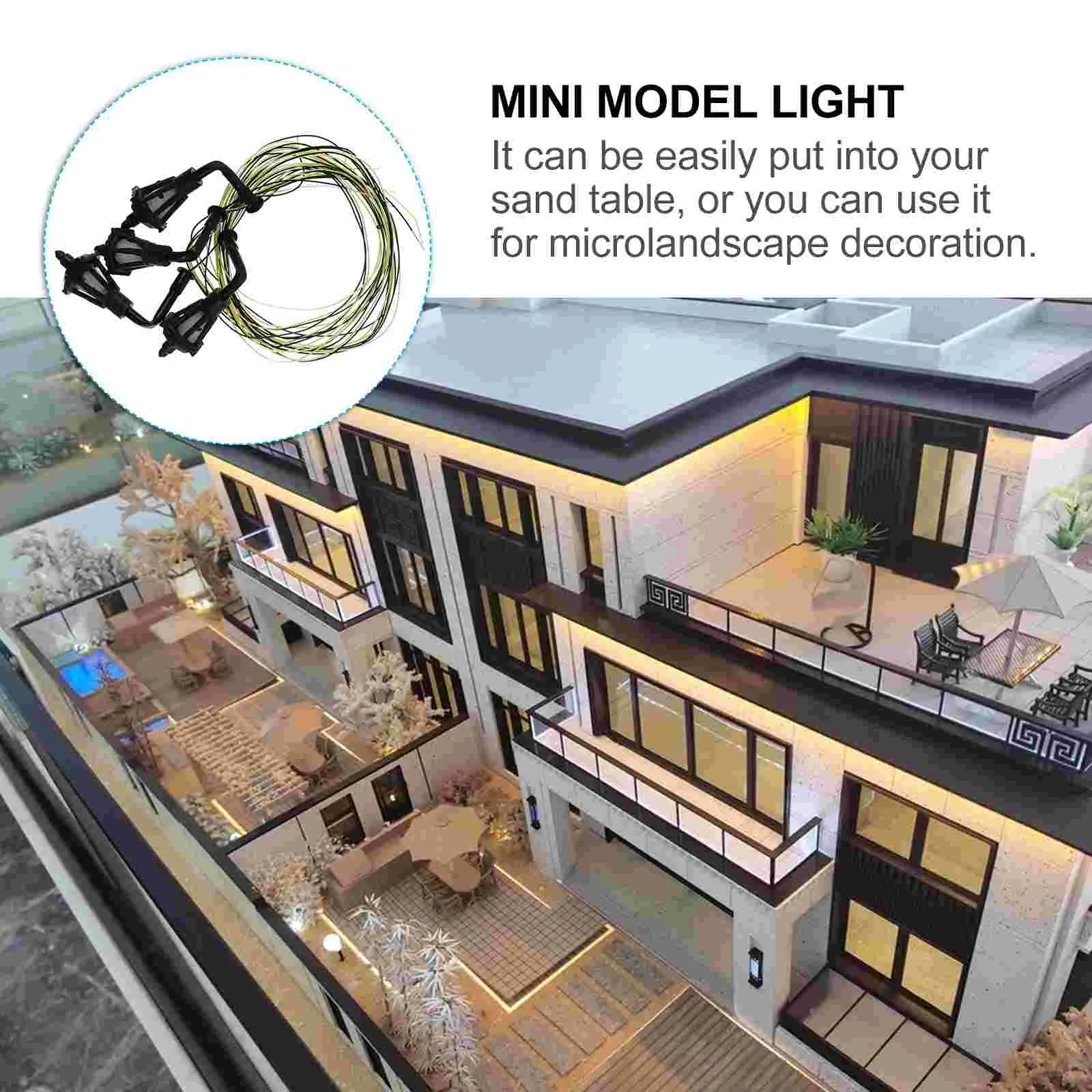 4 шт. настенный светильник модель декора игрушка мини-столб украшение для