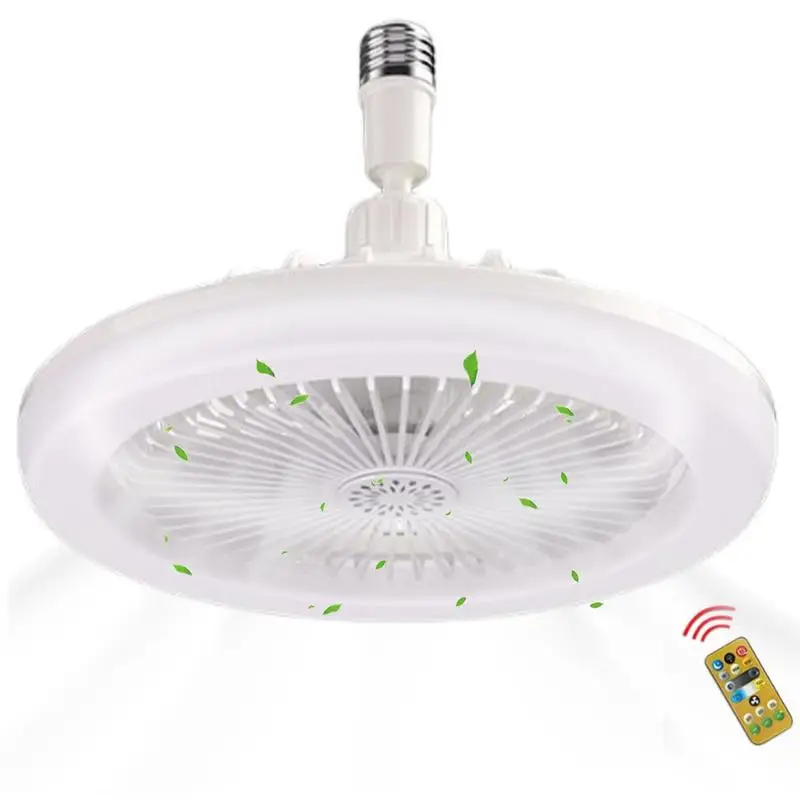 

Fan Light 2 In 1 E27 Ceiling Fan With Lights Remote Control Enclosed Low Profile Fan Light Ceiling Light With Fan Easy