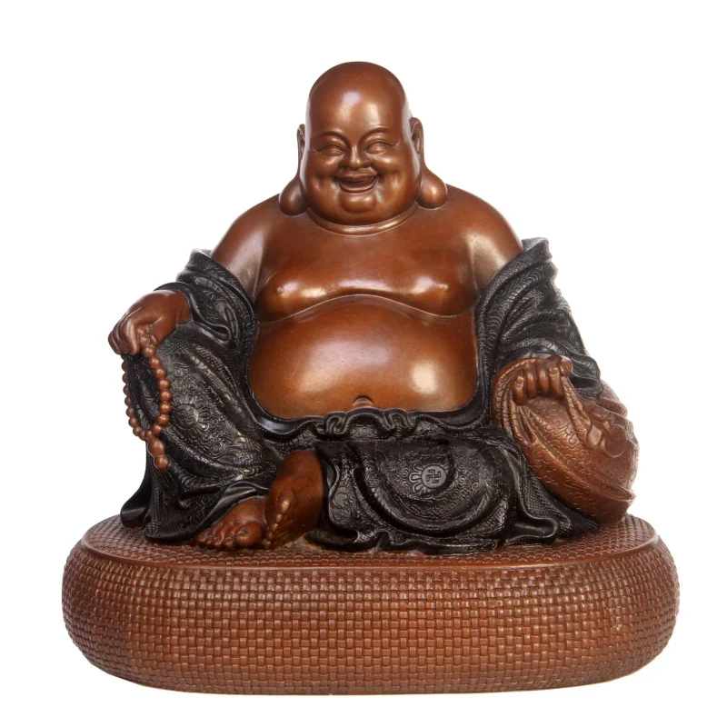 

Maitreya Buddha Statue Pure Copper Decoration Copper Big Belly Buddha Smiling Buddha Buddhist Home Living Room Worship Crafts