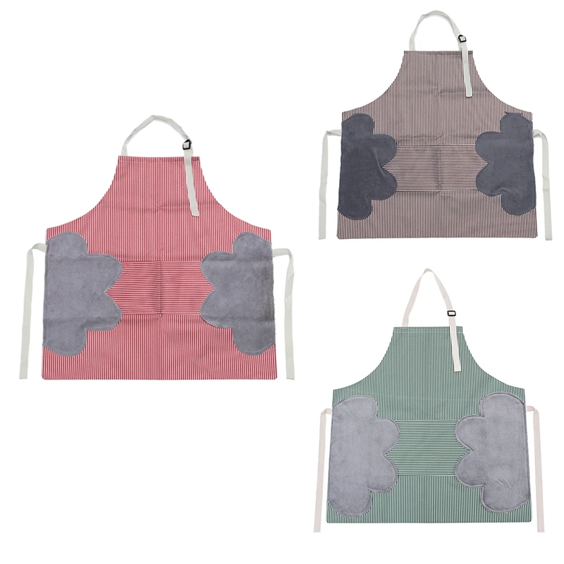 

Hand Wipe Apron Waterproof And Oil-Proof Cooking Overalls Kitchen Fashion Household Apron