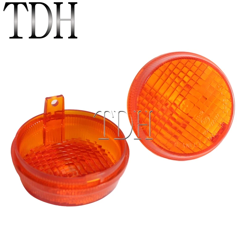 

Передняя/задняя линза поворотника для Kawasaki Vulcan 1600 Classic Nomad ALL Honda Cruisers VN1600 1500 900 750, круглые линзы для мигания