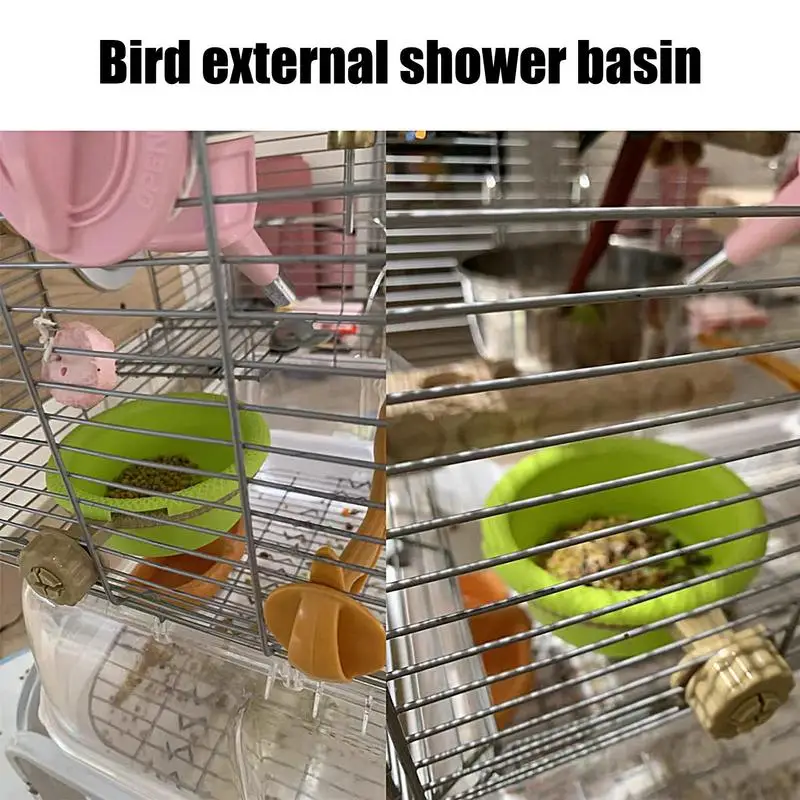Ванночки для птиц на открытом воздухе канарейка ванна попугая душевая коробка