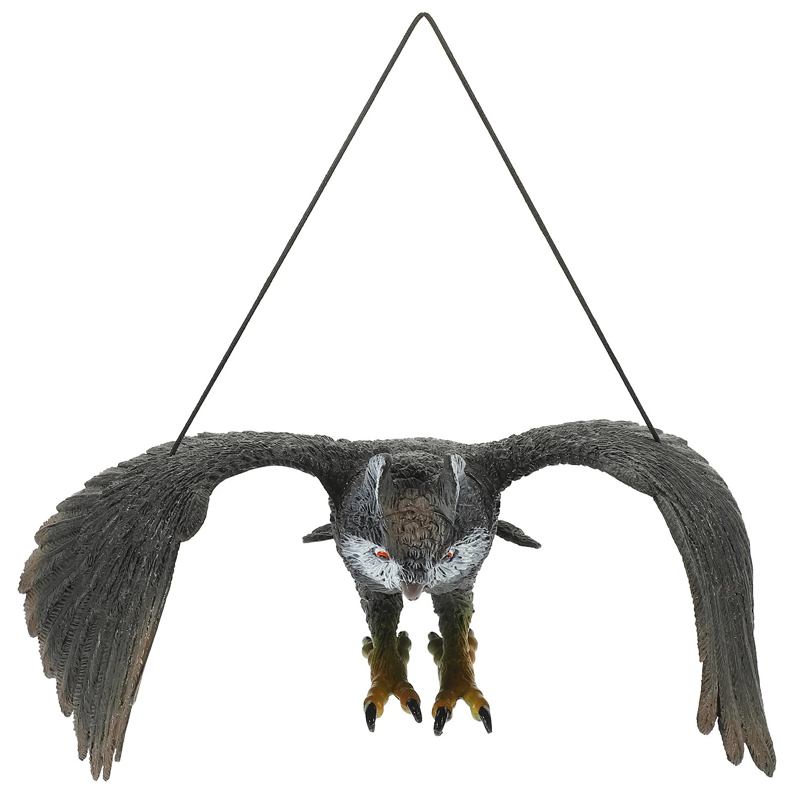 

Bird Deterrent Yard Garden Decor Toy Owl Ornaments Hanging Rotating Drive Birds Deterrents