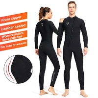 stretch 3mm neoprene wetsuit for men women front zip diving suit keep warm waterproof diving suit for snorkeling scuba surfing