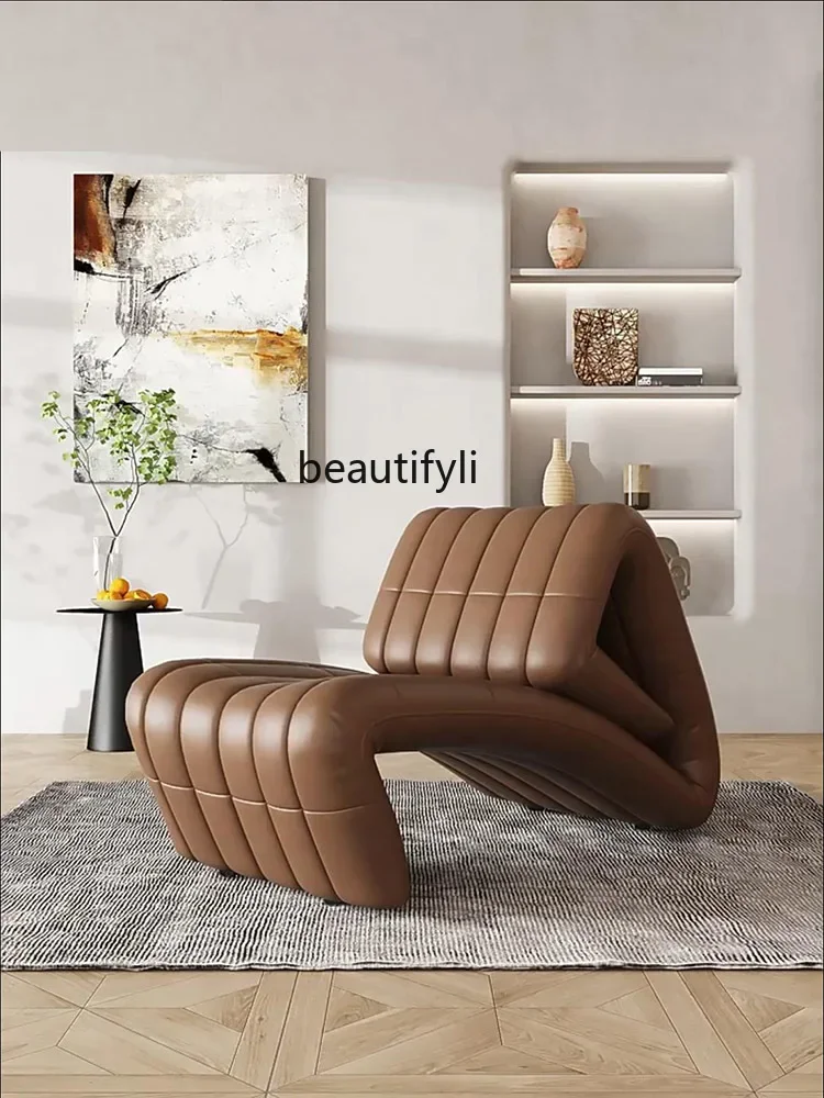 Итальянский минималистичный современный складной шезлонг функциональный стул