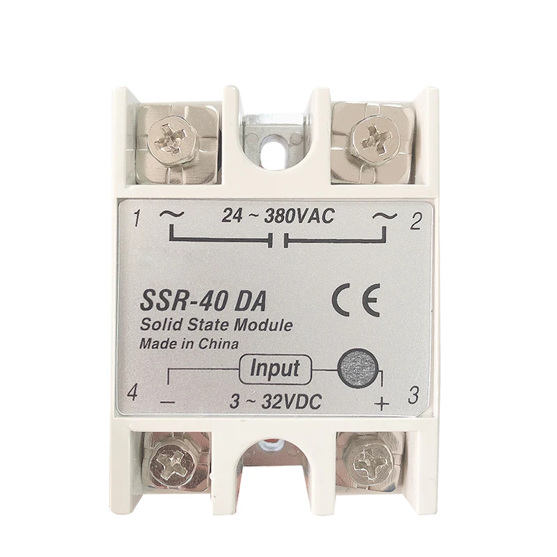 Реле твердотельного модуля SSR 10/25/40DA 3-32 В 12 постоянного тока в 24-380 220 переменного