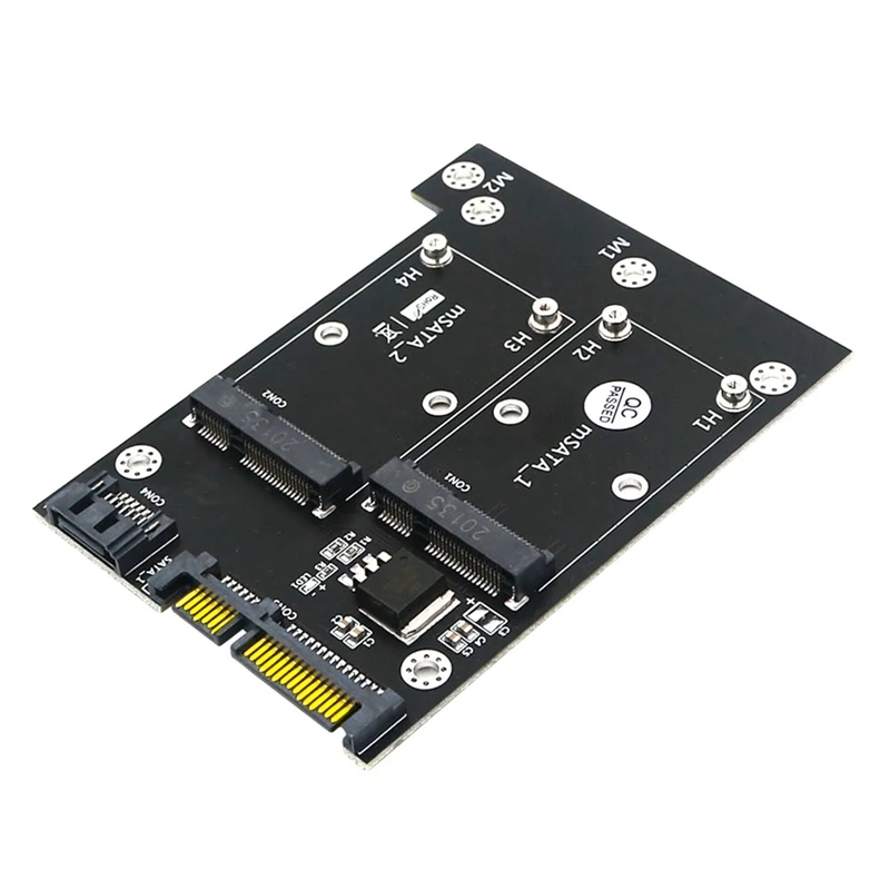 Передающая карта Naked Card Dual MSATA SSD на SATA3.0 6 Гбит/с адаптер-карта с индикатором